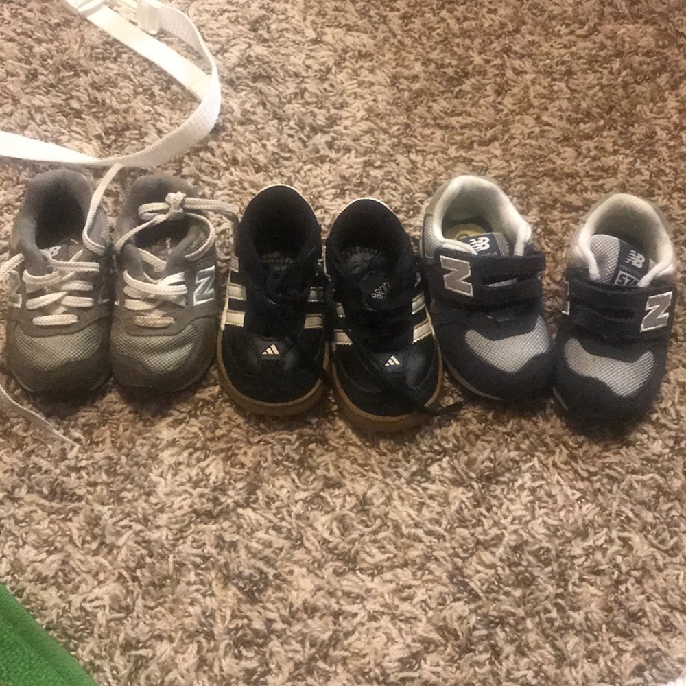 3 pair baby shoes